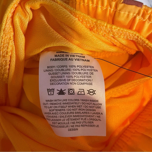 Nike Women’s Dri-Fit Lined Orange Tempo Athletic Shorts Sz M NWT - Picture 7 of 7